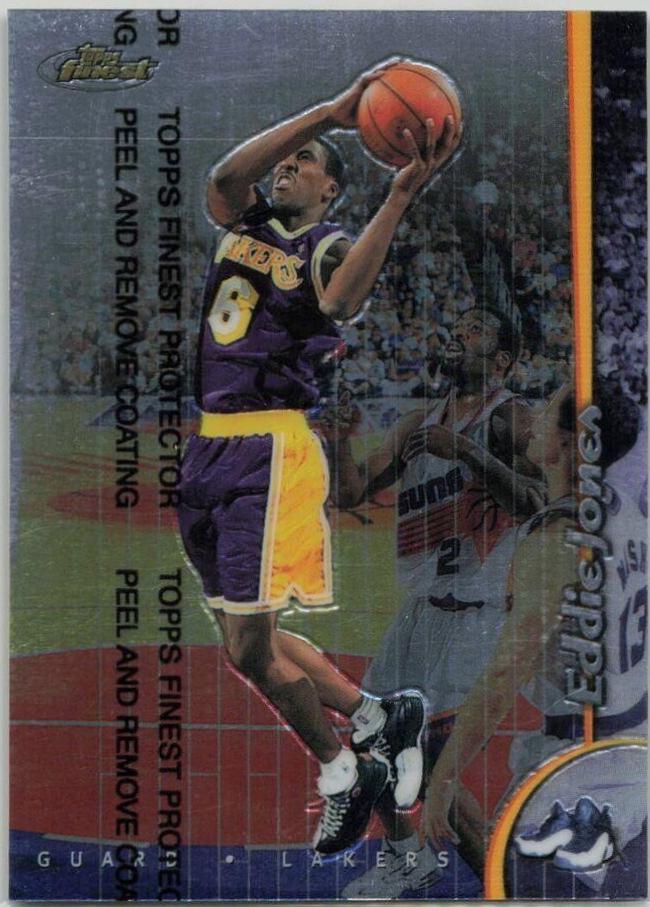 Eddie Jones #7 Basketball Cards 1998 Finest