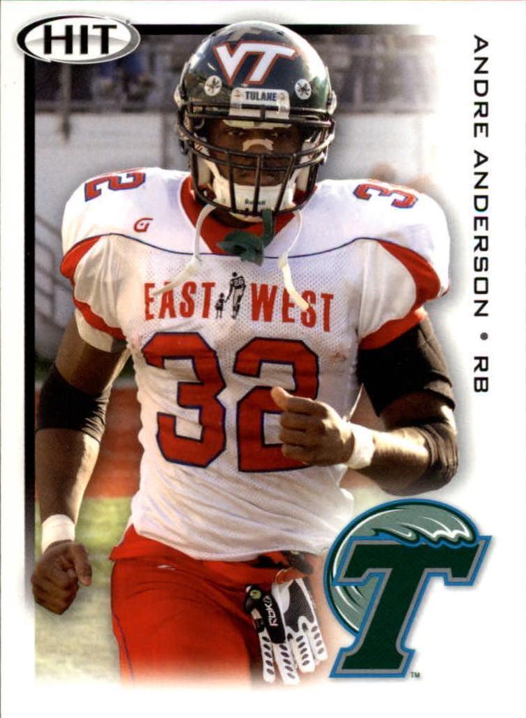Andre Anderson #33 Football Cards 2010 Sage Hit