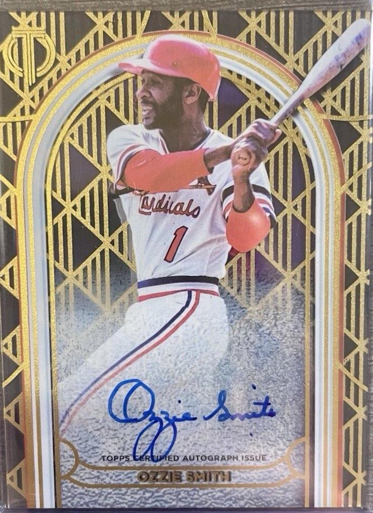 Ozzie Smith #IPA-OS Baseball Cards 2024 Topps Tribute Iconic Perspective Autograph