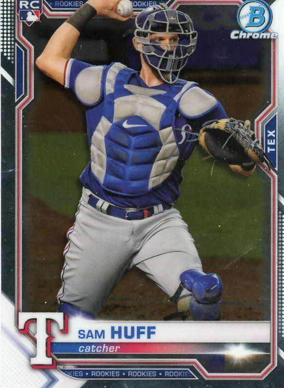 Sam Huff #91 Baseball Cards 2021 Bowman Chrome