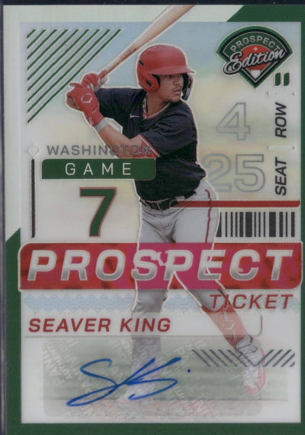Seaver King [Green Holo Ticket Signature] #173