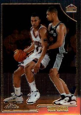 Tony Battie #22 Basketball Cards 1998 Topps Chrome