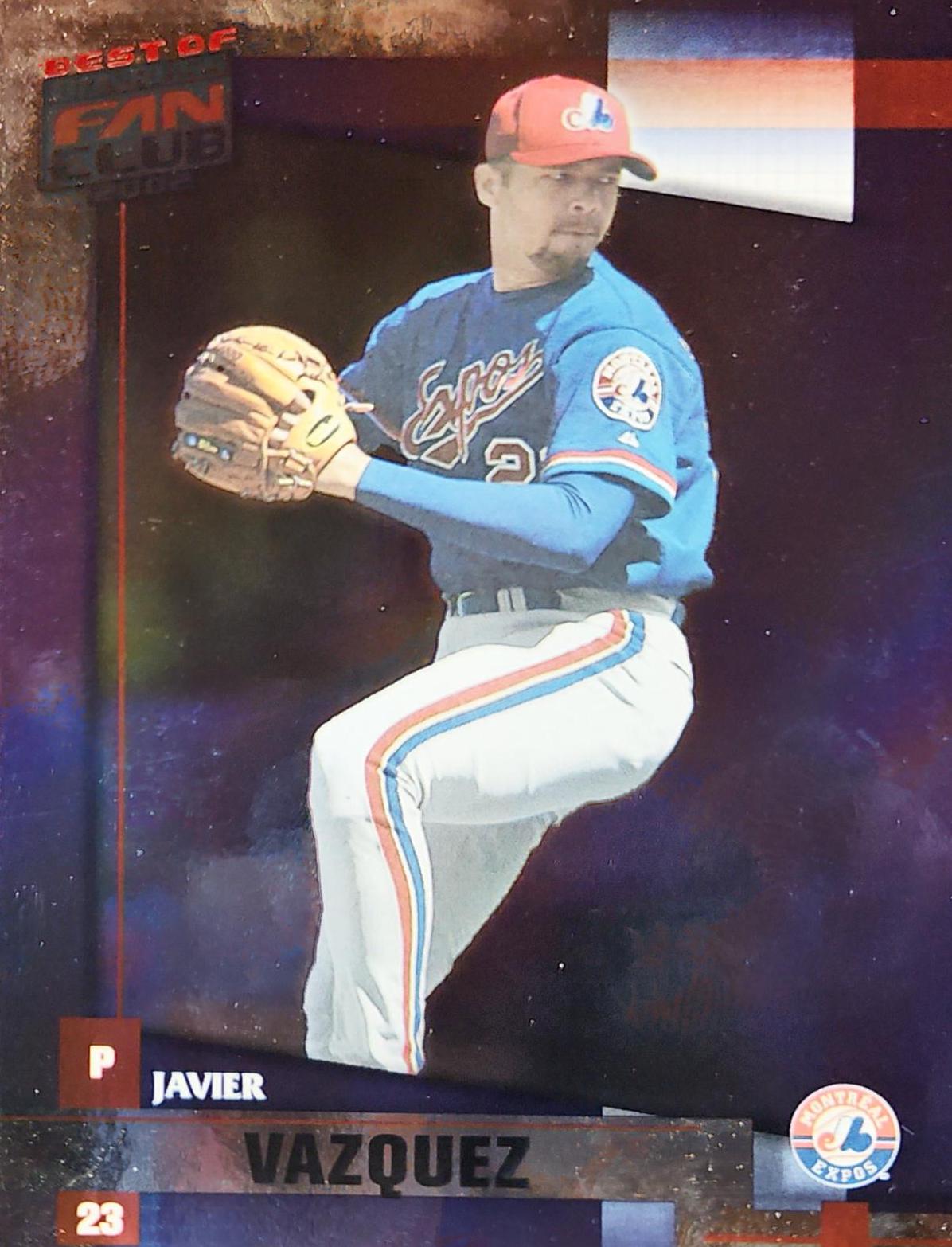 Javier Vazquez #26 Baseball Cards 2002 Donruss Best of Fan Club