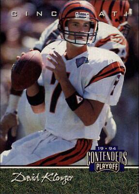 David Klingler #47 Football Cards 1994 Playoff Contenders