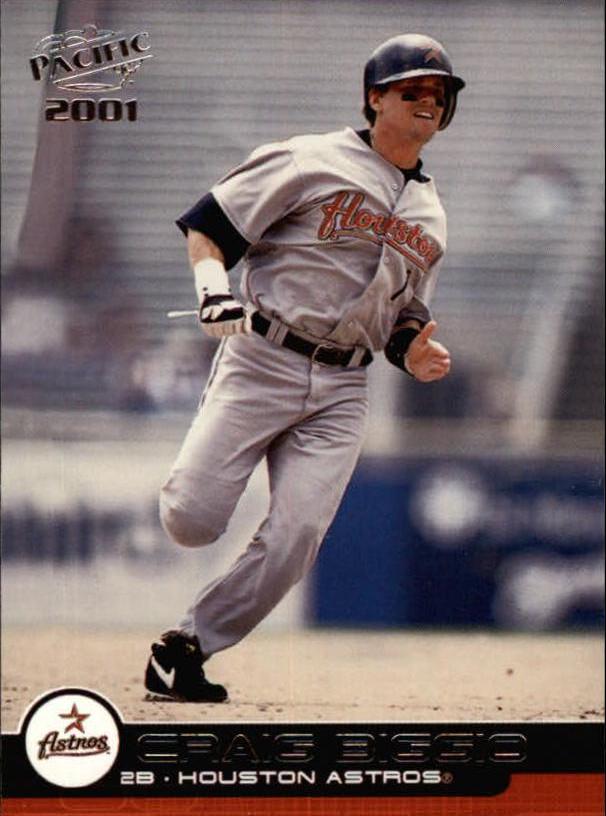 Craig Biggio #182 Baseball Cards 2001 Pacific