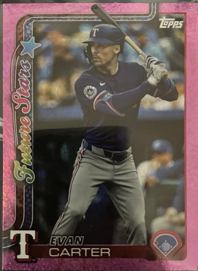 Evan Carter [Pink Foil] #288 Prices | 2025 Topps | Baseball Cards