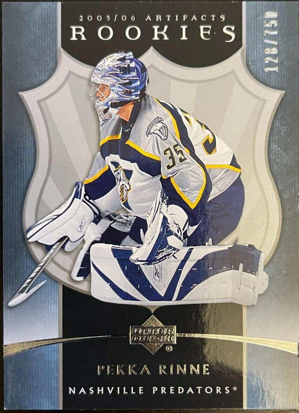 Pekka Rinne #295 Hockey Cards 2005 Upper Deck Artifacts