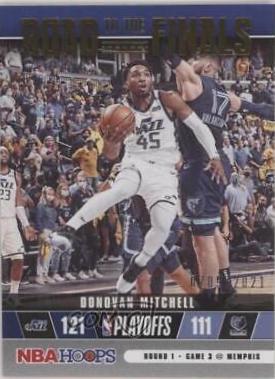 Donovan Mitchell #26 Basketball Cards 2021 Panini Hoops Road to the Finals