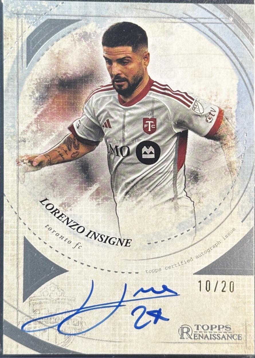 Lorenzo Insigne #RA-LI1 2025 Topps Chrome MLS Renaissance Autograph