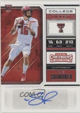 Nic Shimonek #296 2018 Panini Contenders Draft Picks Football