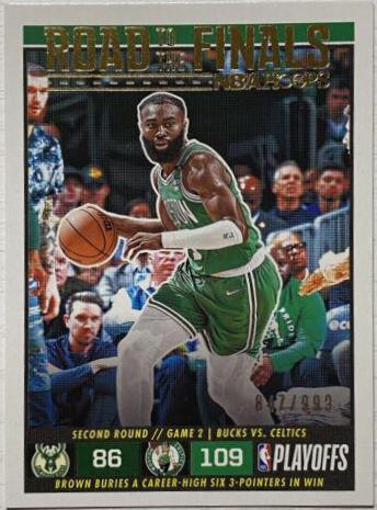 Jaylen Brown #48 Basketball Cards 2022 Panini Hoops Road to the Finals