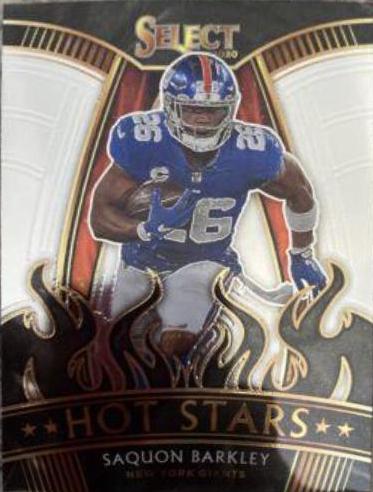Saquon Barkley #14 Football Cards 2020 Panini Select Hot Stars