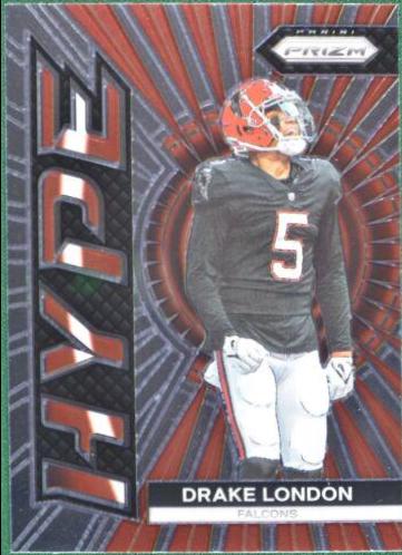 Drake London #H-10 Football Cards 2023 Panini Prizm Hype