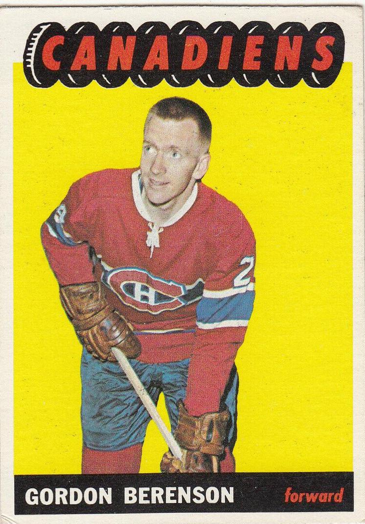 Red Berenson #9 Hockey Cards 1965 Topps