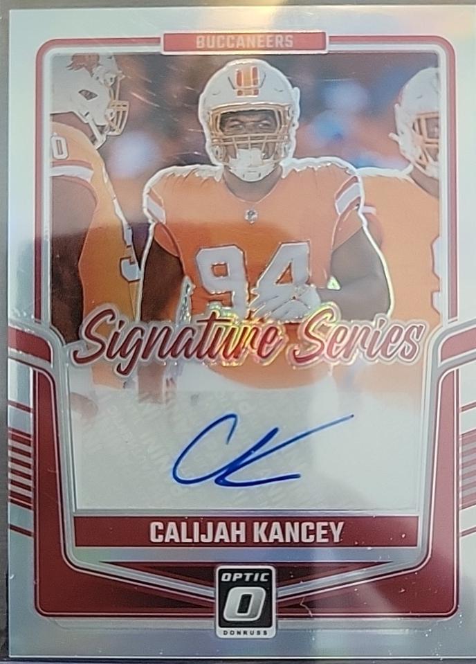 Calijah Kancey #SSH-CKY Football Cards 2024 Panini Donruss Optic Signature Series Holo