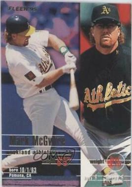 Mark McGwire #249 Baseball Cards 1995 Fleer