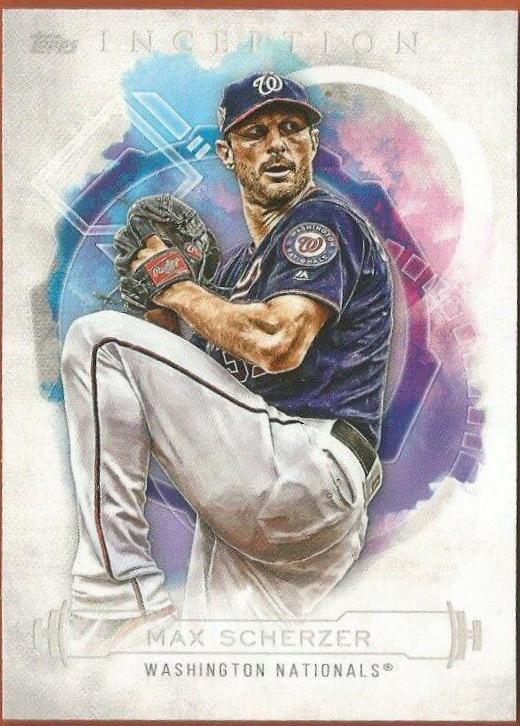 Max Scherzer #2 Baseball Cards 2019 Topps Inception