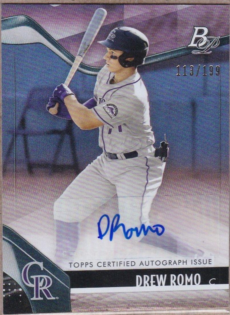 Drew Romo [Pink Autograph] #TOP-89
