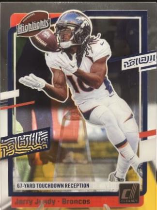 Jerry Jeudy #7 Football Cards 2023 Clearly Donruss Highlights