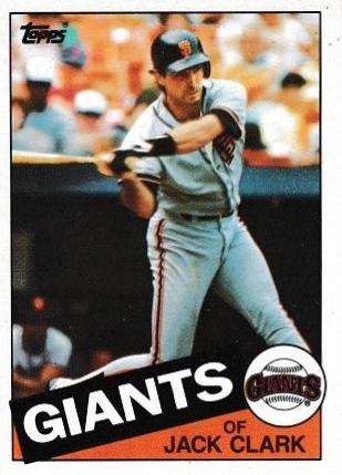 Jack Clark #740 Baseball Cards 1985 Topps