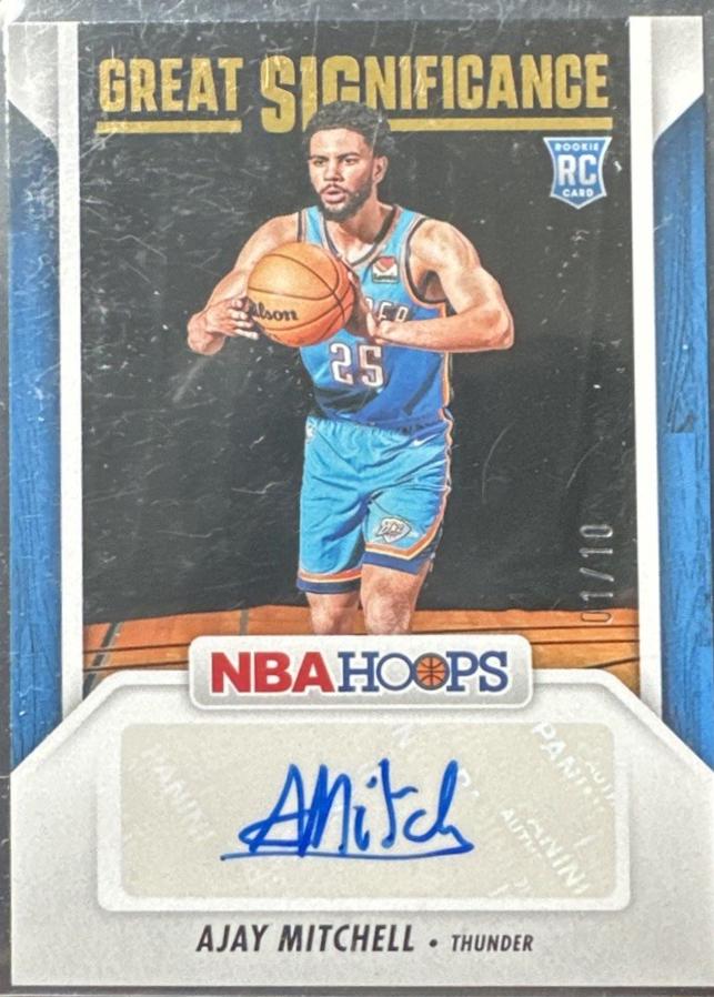 Ajay Mitchell #GS-AMT Basketball Cards 2024 Panini NBA Hoops Great SIGnificance