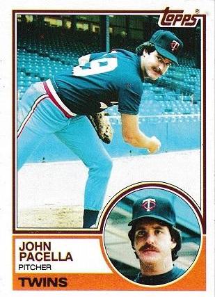 1983 Topps John Pacella #166 card