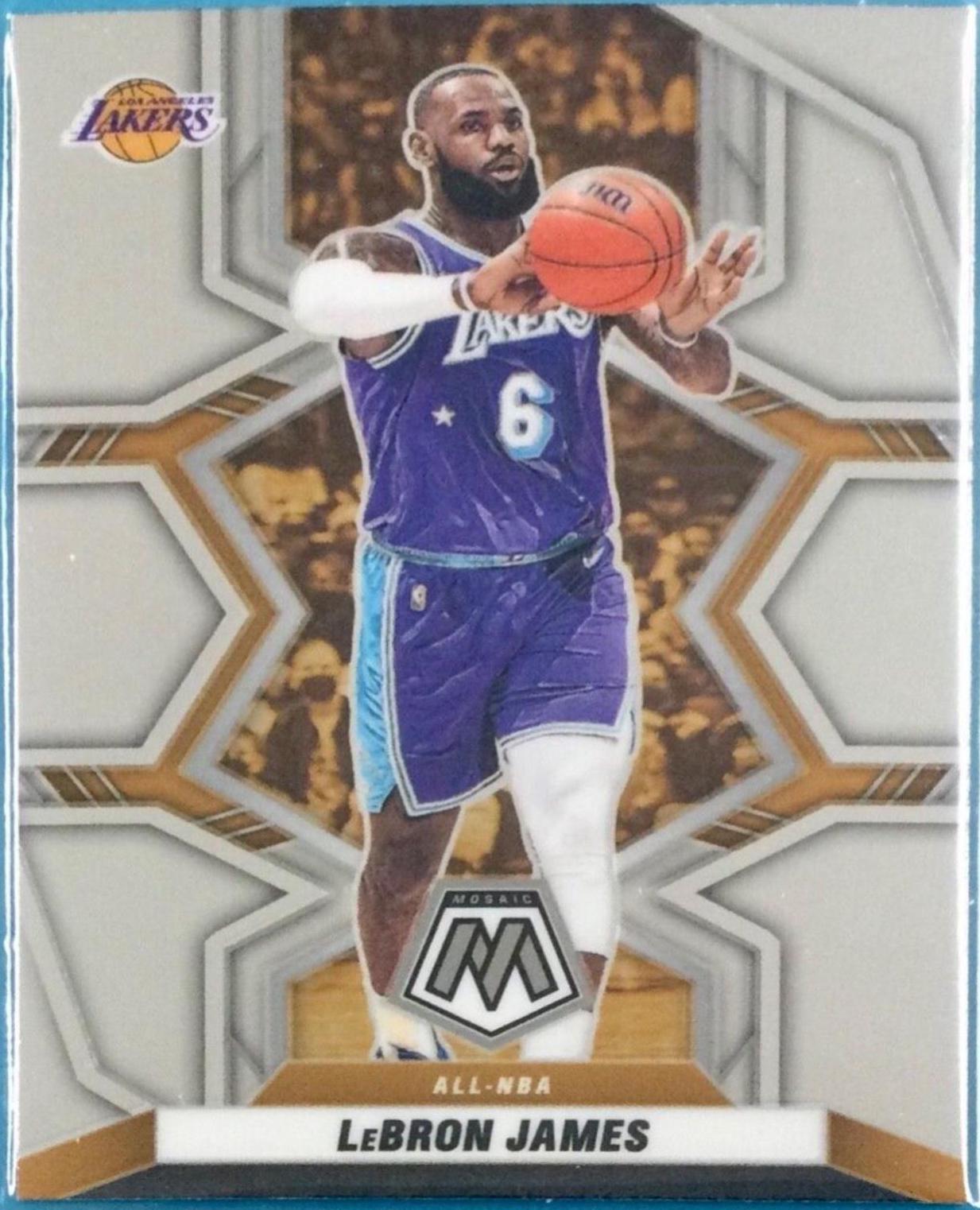 LeBron James #286 Basketball Cards 2021 Panini Mosaic