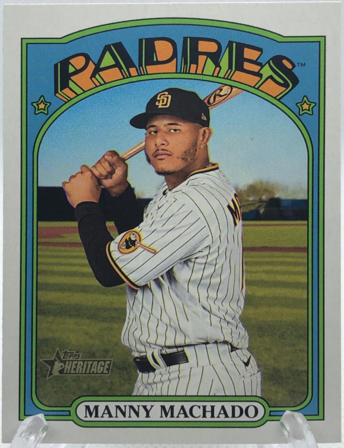 Manny Machado #566 Baseball Cards 2021 Topps Heritage
