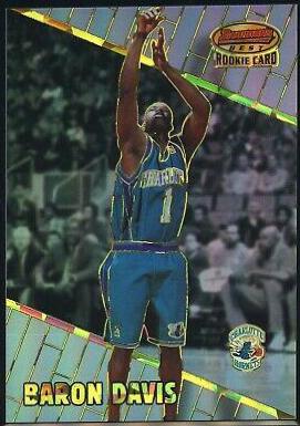 Baron Davis [Atomic Refractor] #103 Basketball Cards 1999 Bowman's Best