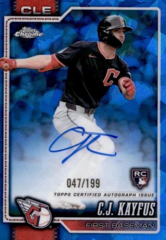 C.J. Kayfus #RA-CK 2026 Topps Chrome Sapphire Autograph Baseball