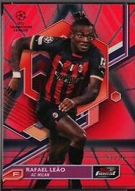 Rafael Leao #91 2022 Topps Finest UEFA Club Competitions