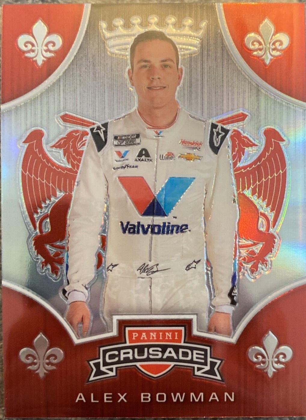 Alex Bowman #3 Racing Cards 2020 Panini Chronicles Nascar Crusade