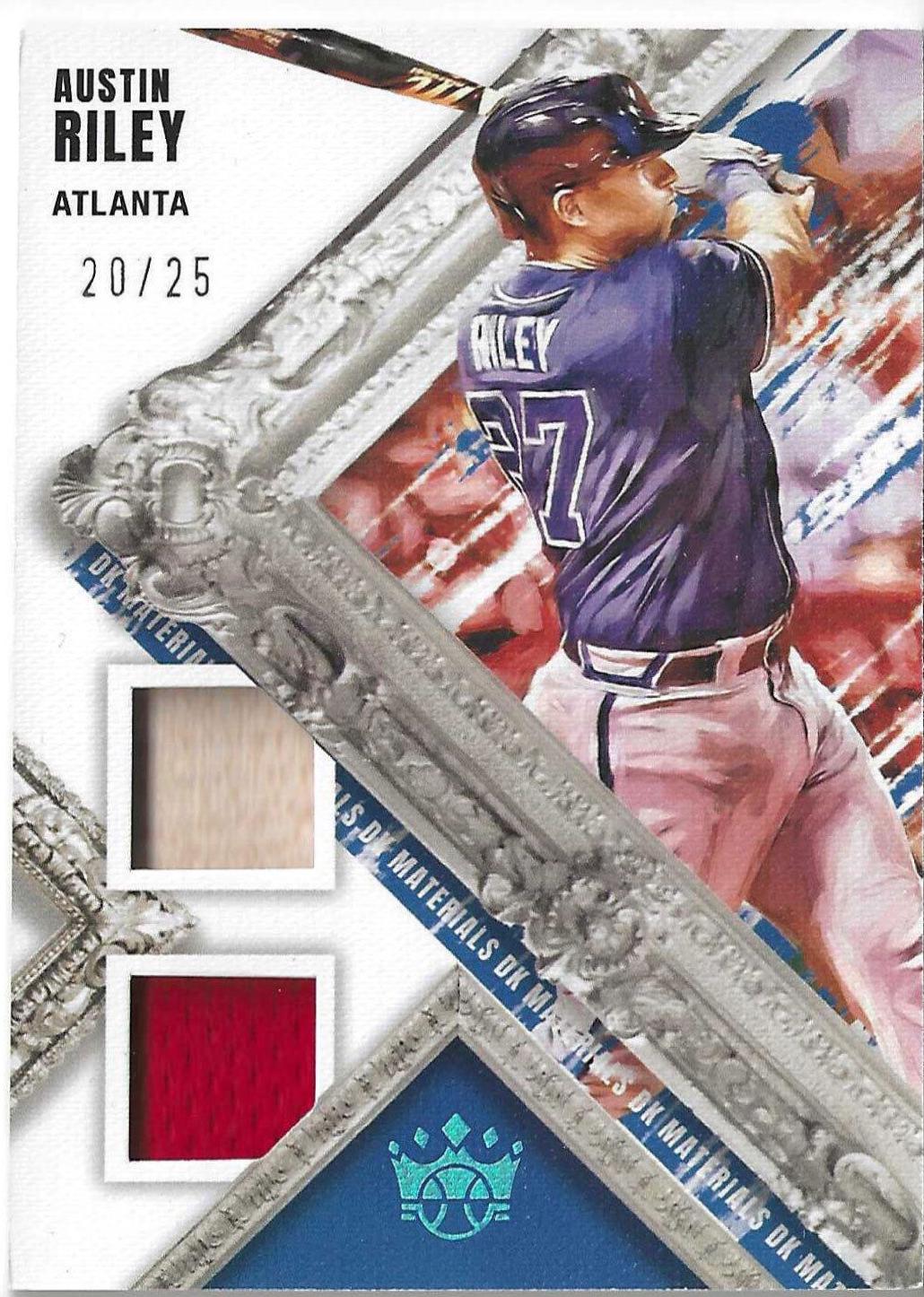 Austin Riley #DKM-AR Baseball Cards 2022 Panini Diamond Kings DK Materials