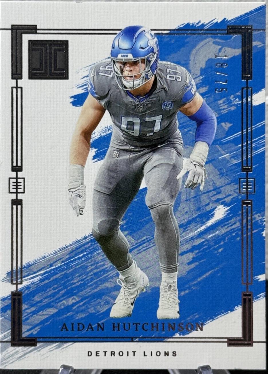 Aidan Hutchinson #21 Football Cards 2024 Panini Impeccable