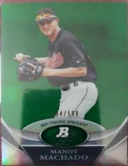 Manny Machado [Green Refractor] #BPP83 Baseball Cards 2011 Bowman Platinum Prospects Prices