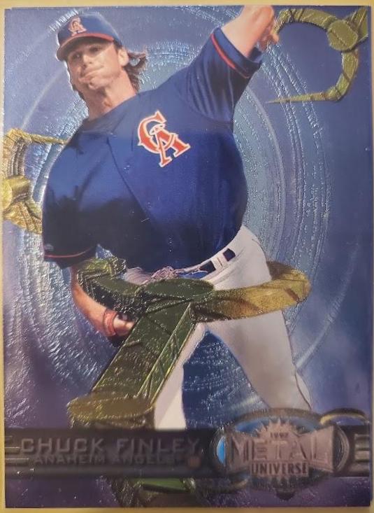 Chuck Finley #41 Baseball Cards 1997 Metal Universe