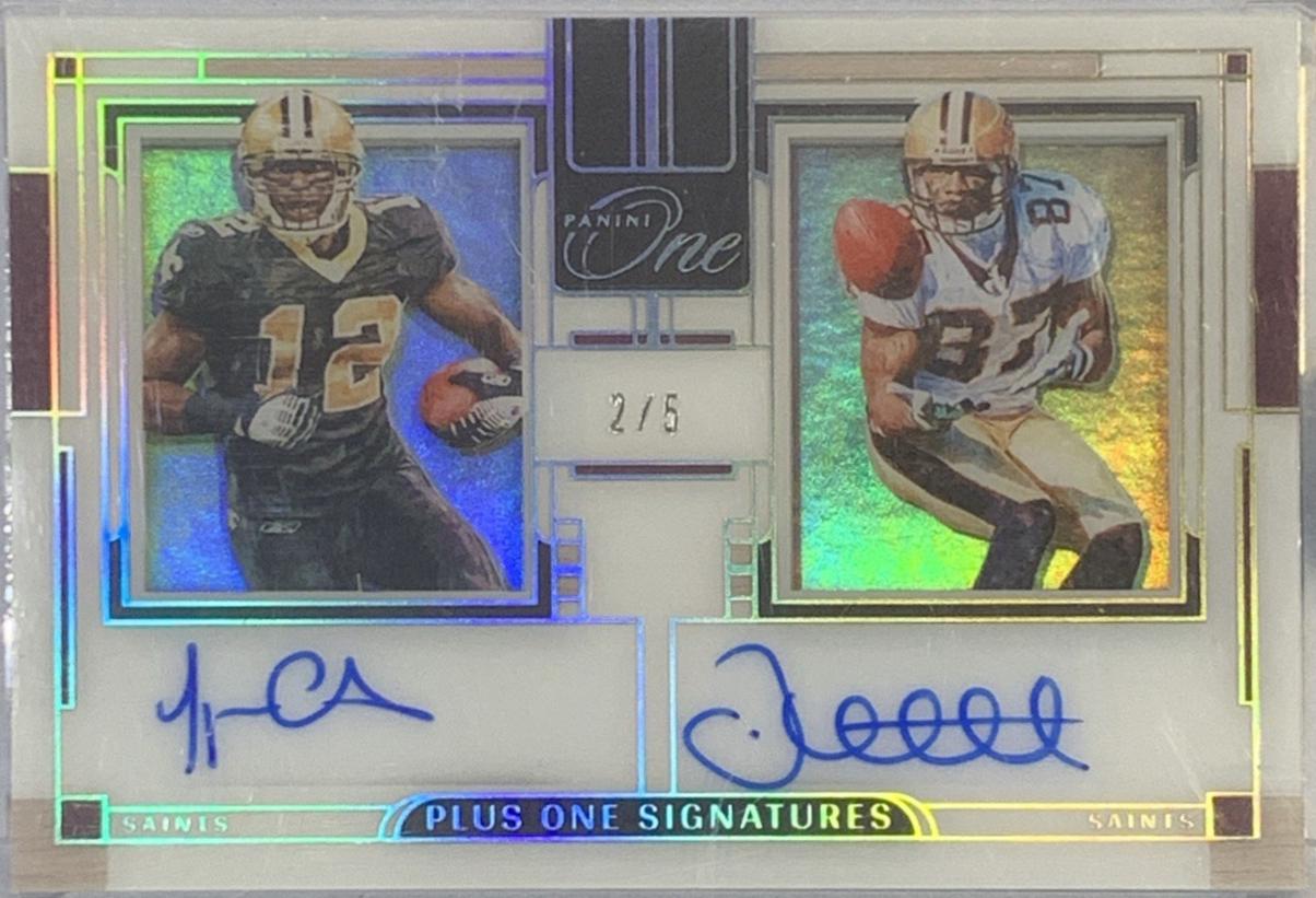 Marques Colston / Joe Horn [Platinum Plus One Signatures] #156