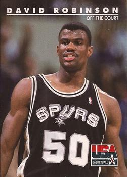 David Robinson #77 Basketball Cards 1992 Skybox USA