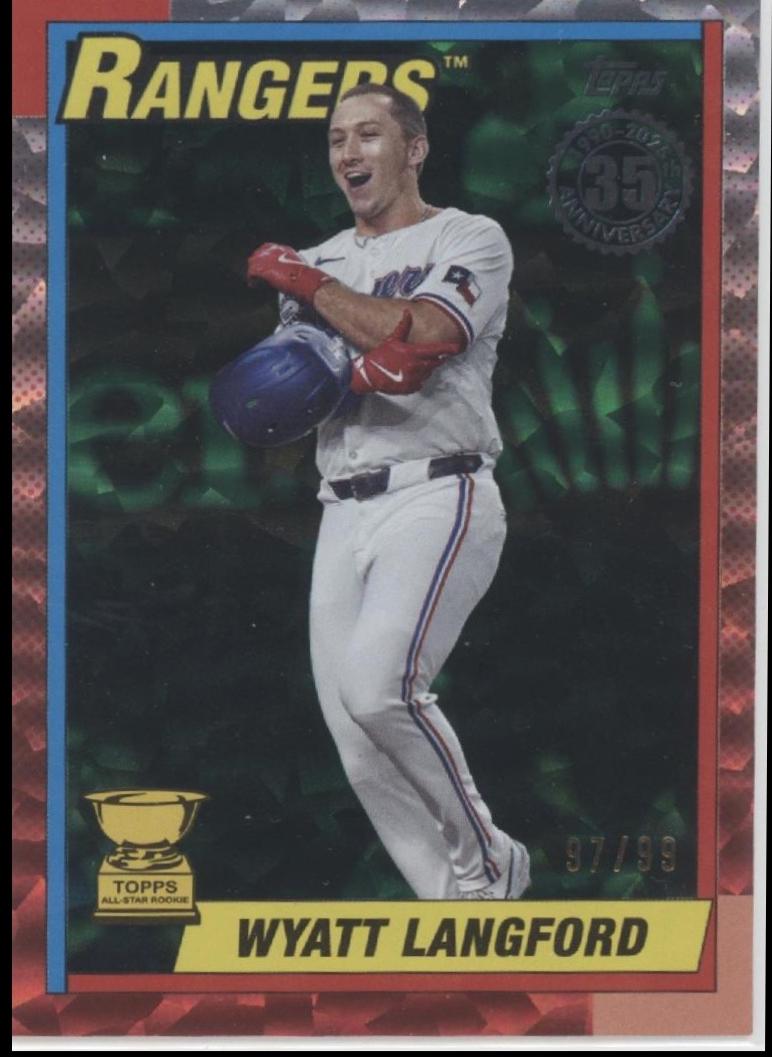 Wyatt Langford [Green Crackle Foil] #90B2-35