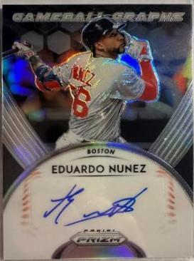 Eduardo Nunez #GB-EN Baseball Cards 2019 Panini Prizm Game Ball Graphs