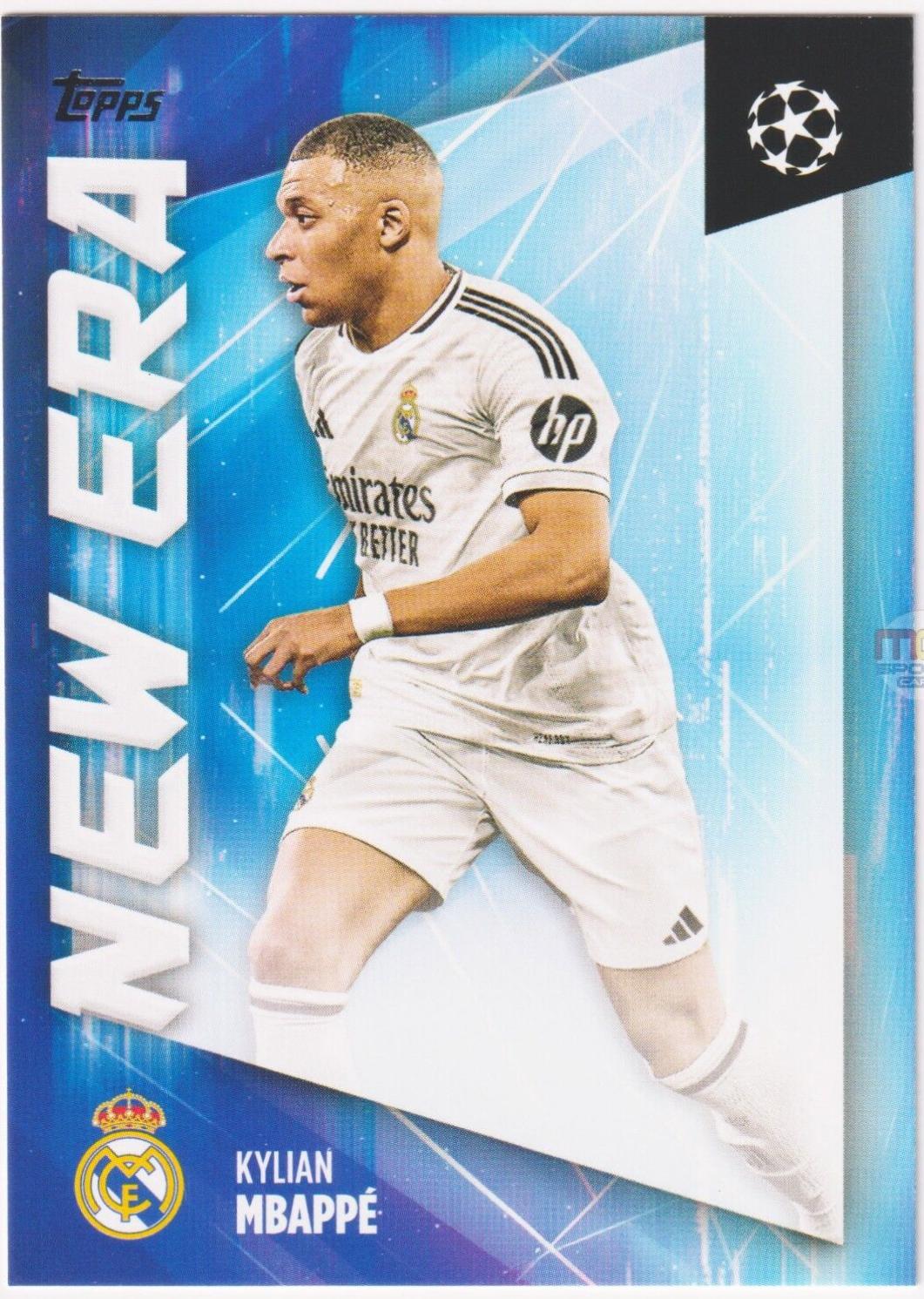 Kylian Mbappe #NE-19 Soccer Cards 2024 Topps UEFA New Era