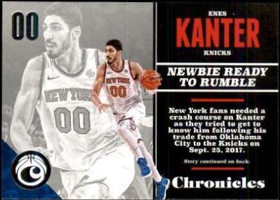 Enes Kanter #7 Basketball Cards 2017 Panini Chronicles