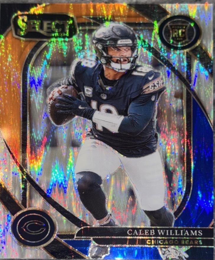 Caleb Williams [Blue Orange Prizm Shock] #216 Prices | 2024 Panini