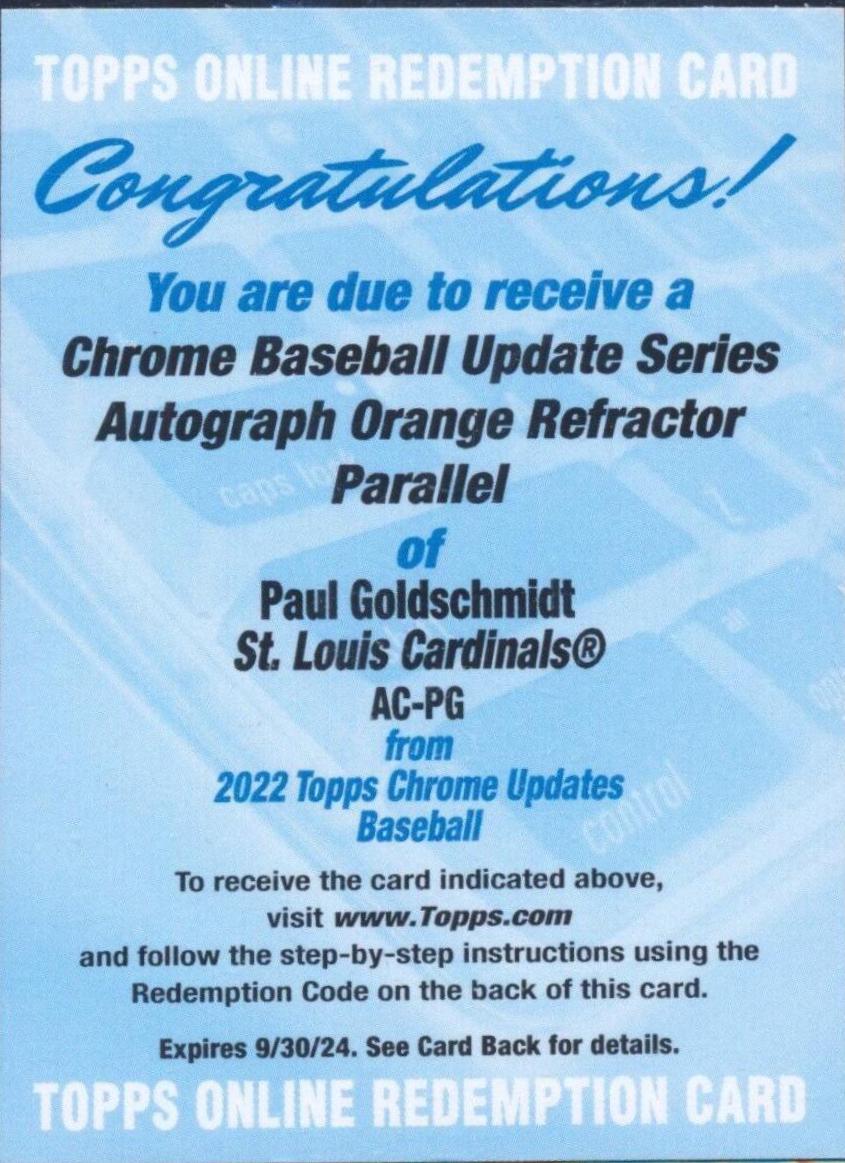 Paul Goldschmidt [Orange] #AC-PG