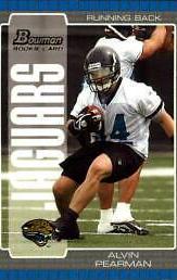 Alvin Pearman #120 Football Cards 2005 Bowman