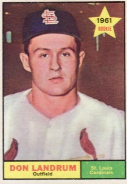 Don Landrum #338 Baseball Cards 1961 Topps