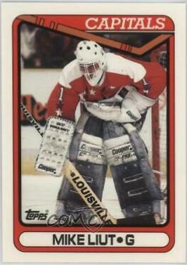 Mike Liut #44 Hockey Cards 1990 Topps Tiffany