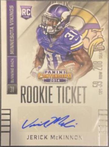 Jerick McKinnon [Seat Autograph Championship Ticket] #141