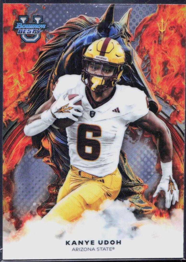 Kanye Udoh #W-23 2025 Bowman University Best Football Workhorse
