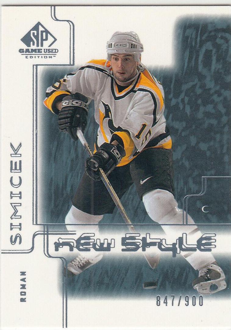 Roman Simicek #80 Hockey Cards 2000 SP Game Used